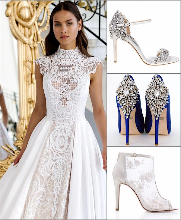 6 Shoes To Wear With Lace Wedding Dress