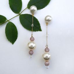 Convertible Long Pearl Drop Earrings