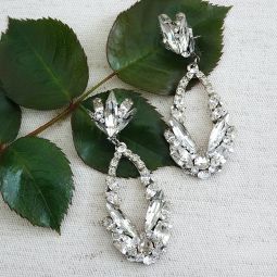 Modern Deco Crystal Chandelier Earrings