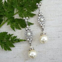 Devotion Pearl Bridal Earrings