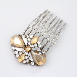 Angelea Small Champagne Crystal Hair Comb SALE!! 70% OFF!!