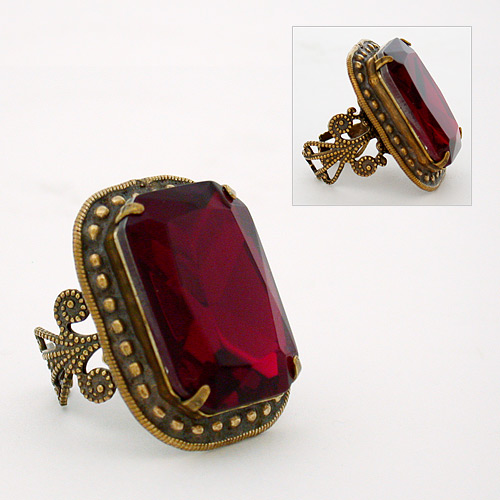 Red Stone Rings