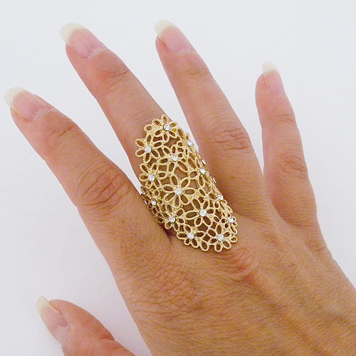 filigree gold ring