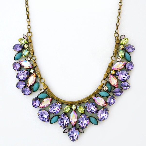 Sorrelli Spring Rain.  Pastel crystals joined by lavender, blue & mint are in full bloom.