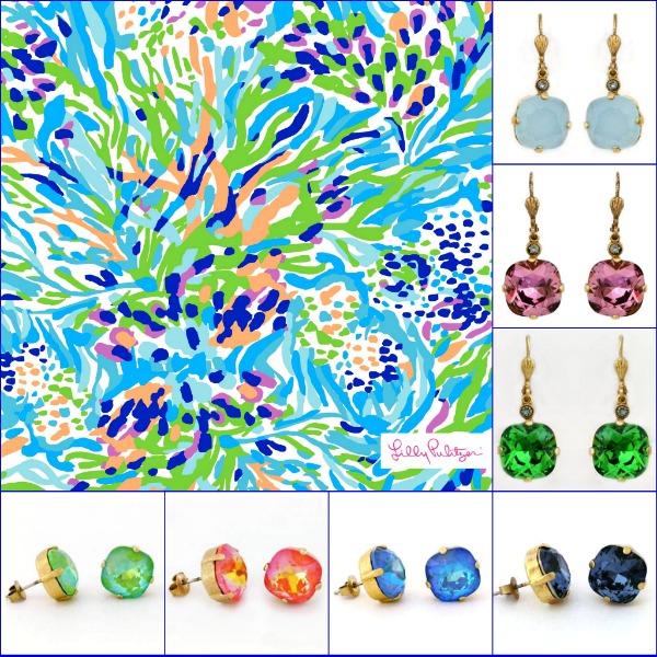 So much color! Select your print and find the perfect Catherine Popesco Earrings.