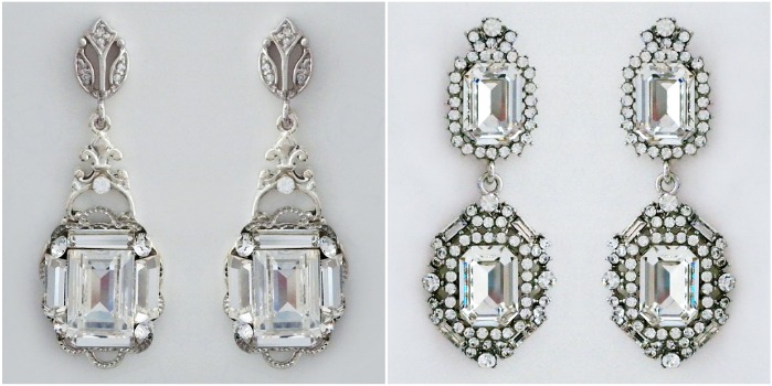 Deco Bridal Chandelier Earrings by Cheryl King and Bling! Jewelry
