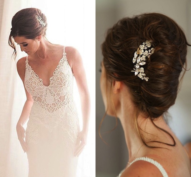 bridal hair comb, bridal accessories