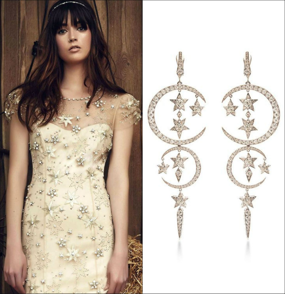 Love these Chandelier Earrings by Stephan Webster with the Lucky gown.