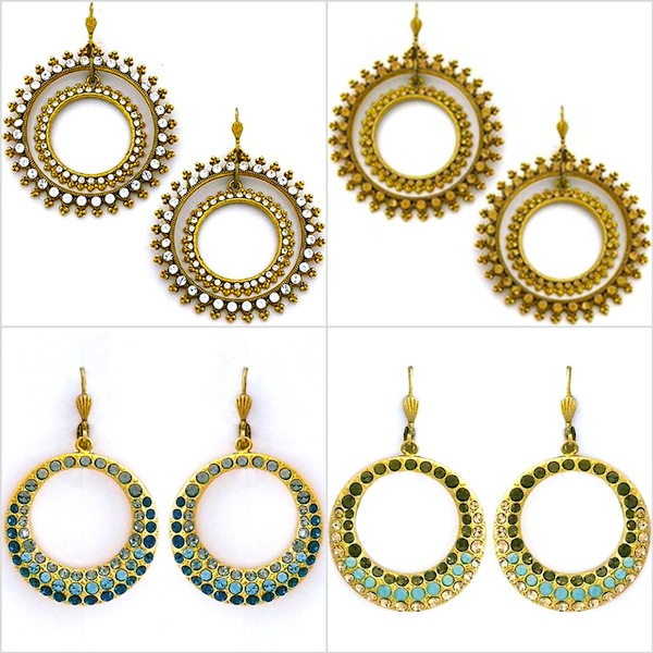 Hoop earrings by Catherine Popesco  in any size for day or night