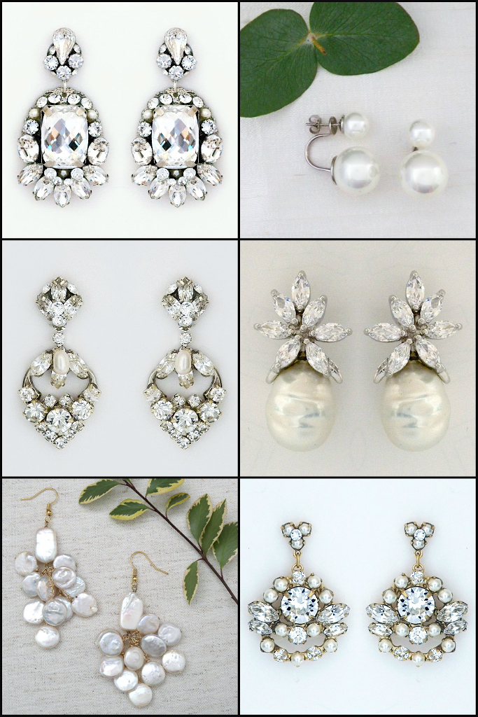 Belle Bridal l bridal earrings, wedding earrings, crystals earrings – Belle Bridal  Jewellery Customised headpieces, jewellery, accessories