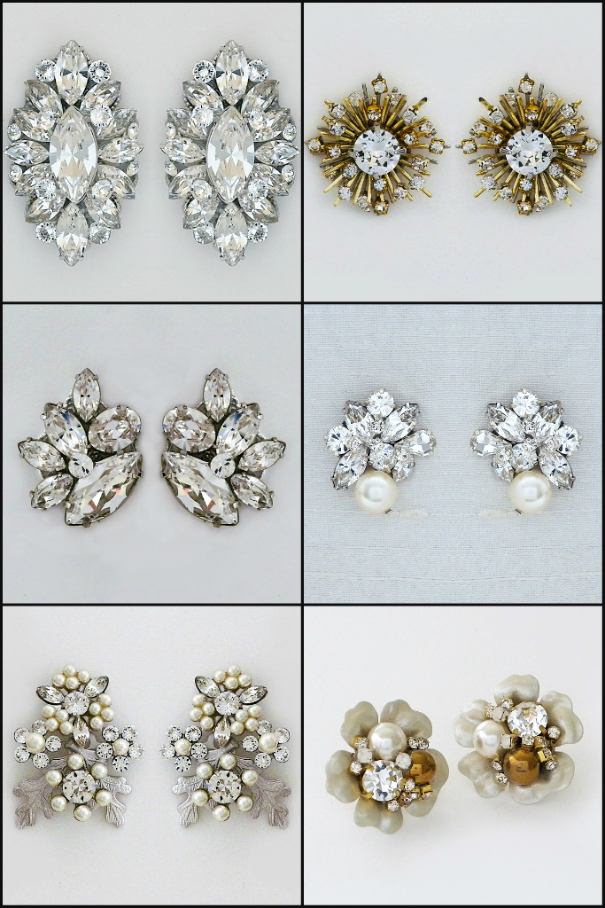 large post earrings for weddings & special occasions