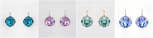 crystal drop earrings in an array of pastel colors from Sorrelli