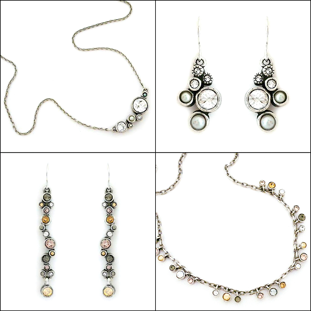 patricia Locke Jewelry. Champagne, Crystal Pearl. Classic jewelry, modern twist.