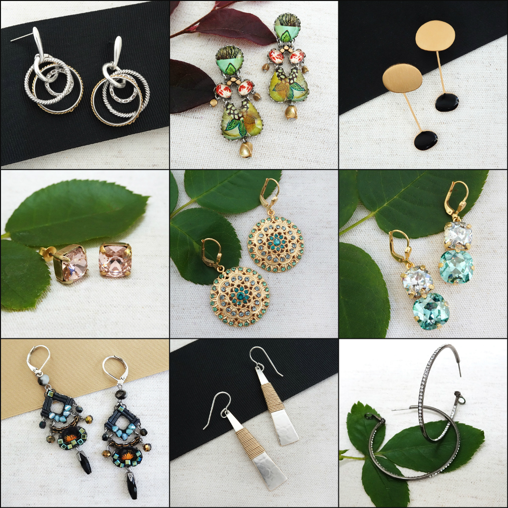 A variety of earrings from Perfect Details