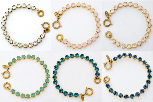 Catherine Popesco small crystal bracelets