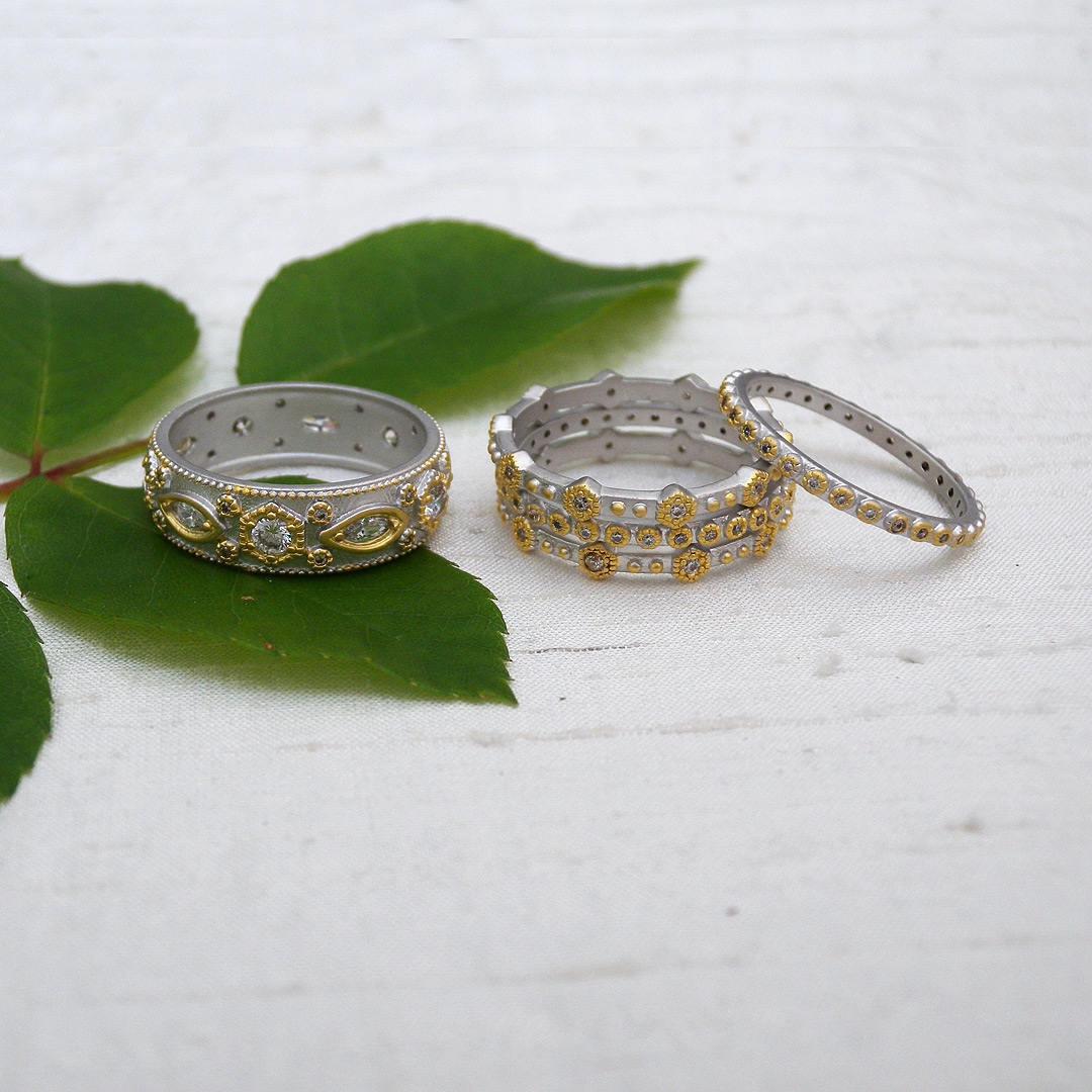 Buy the Gold Stack Ring from British Jewellery Designer Daniella Draper –  Daniella Draper UK