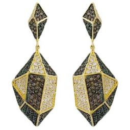 Pave CZ Contemporary Earrings SALE! 70% OFF