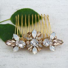 Small Crystal Bridal Hair Comb SALE 70% OFF