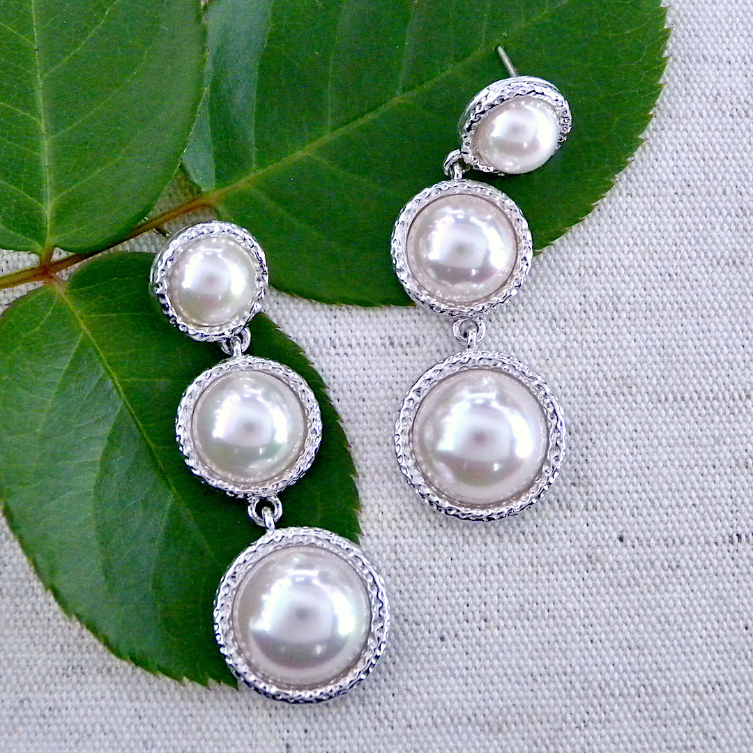 Romantic Multi Pearl Beads Stud Earrings Elegant Wholesale Pearl Factory  Jewelry White Pearl | centenariocat.upeu.edu.pe
