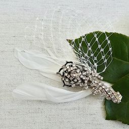 Crystal Hair Clip,Feather & French Net SALE