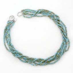 Sea Mist 5 Strand Crystal Necklace SALE!!
