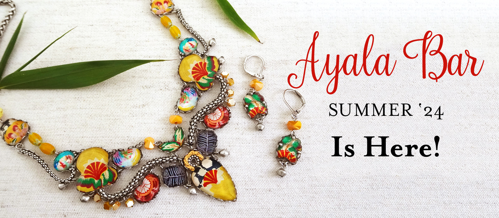 Ayala Bar Jewelry, Summer '24 collections, statement jewelry, colorful jewelry, museum jewelry, Israeli designer, necklaces, earrings, bracelets