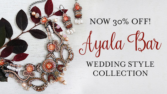 ayala bar clearance, summer '24 sale, ayala bar jewelry, necklaces, earrings, wedding collection