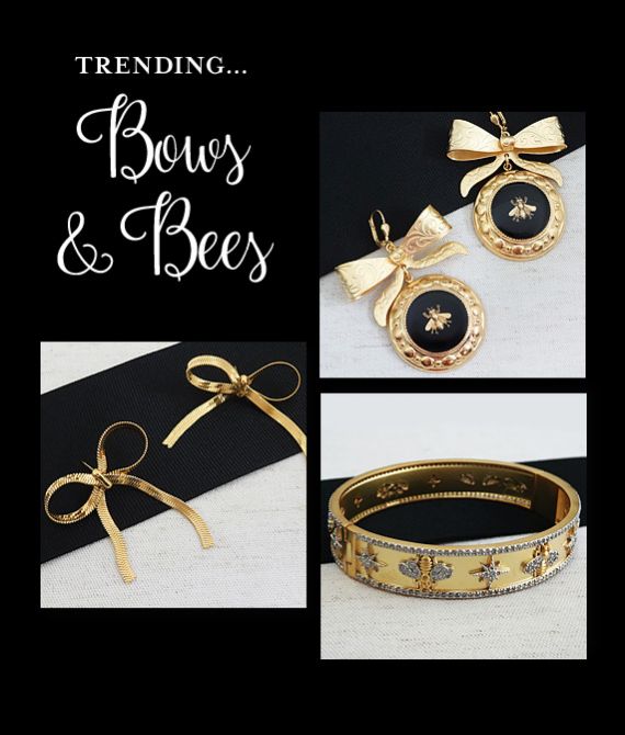 fashion jewelry, designer jewelry, Catherine popeseco jewelry, la vie jewelry,bee jewelry, bow jewelry, trend jewelry