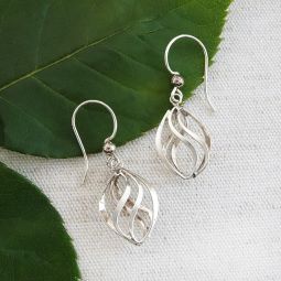 Silver Swirl Designs Earrings