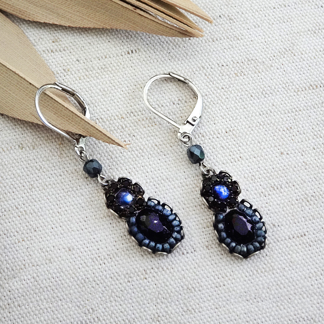 Ayala Bar Jewelry Earrings Delaney Earrings Black