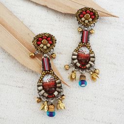 Harmony, Small Chandelier Earrings, Desert Landscape