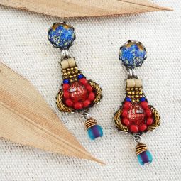 Frida Small Drop Earrings, Desert Landscape