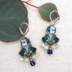 Small Chandelier Earrings, Fresh Waters