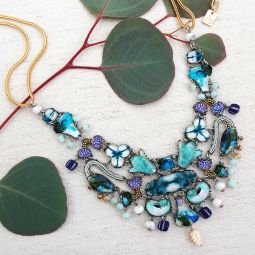 Gwyneira Statement Necklace, Fresh Waters