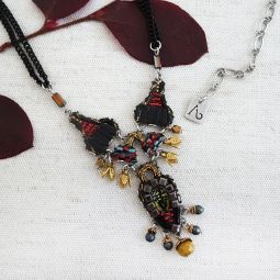 Adira Pendant Necklace, Tiger Eye Collection