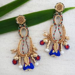 Sona Chandelier Earrings, Queen of Sheba