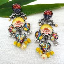 Statement Earrings, Bright Sunset On Sale