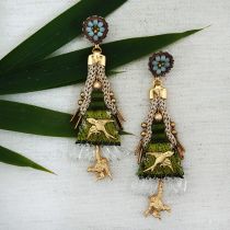 Flora Statement Earrings, Utopian Dream