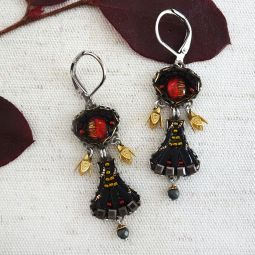 Soteria Earrings Lever-Back, Tiger Eye