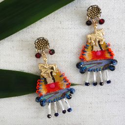 Clay Small Chandelier Earrings, Fantasy