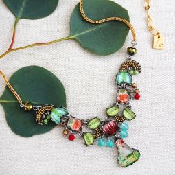 Miarigold Necklace, Flower Garden