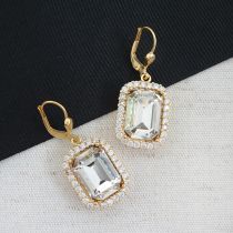 Fancy Rectangular Drop Earrings, Shade