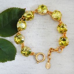 Catherine Popesco Classic Crystal Bracelet, Citrus