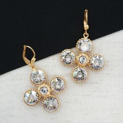 Crystal Petal Earrings, Shade