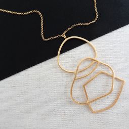 Miro Modern Pendant Long Necklace