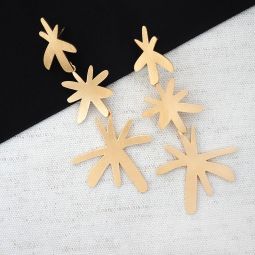 Miro Long Star Earrings