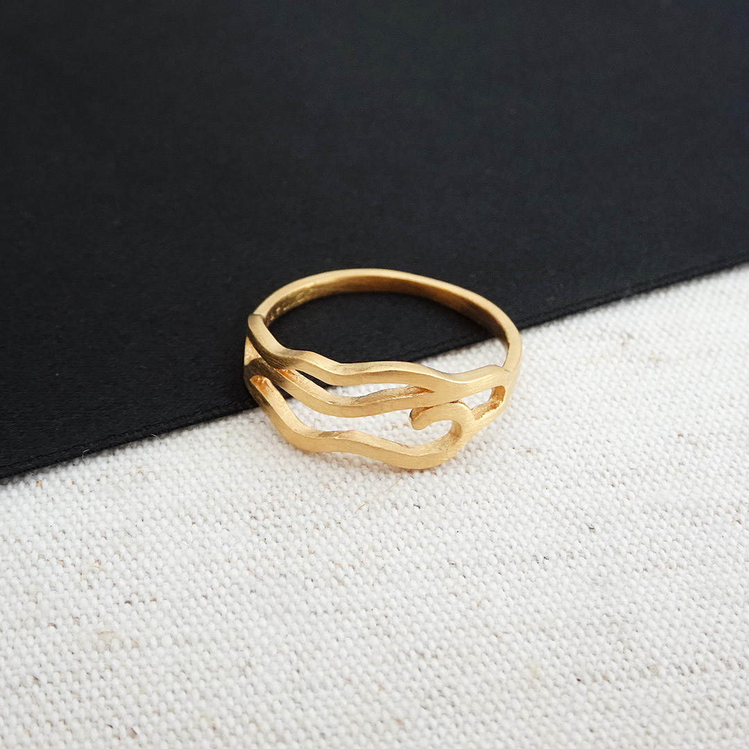 Architecture Gold Ring, 3D Printed Jewelry, Statement Ring, Modern Ring  Design, Gold Relief Ring, Elevation Model - Etsy