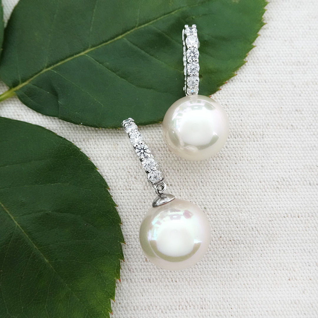 Majorica 2024 genuine pearl earrings