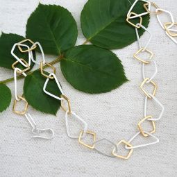 Geometric Shaped Cable Necklace