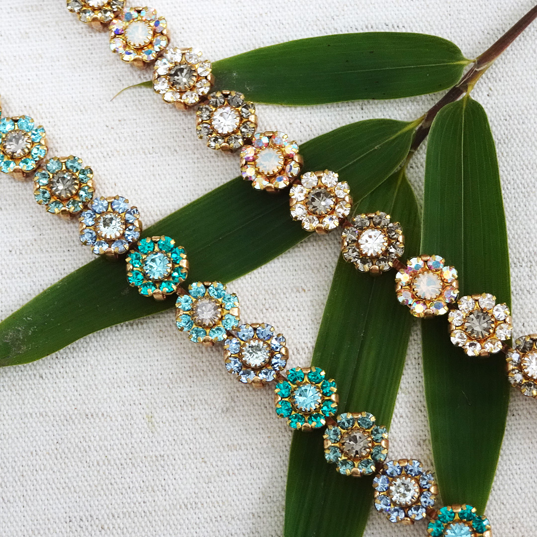 MIRAGE - Silver multicolour floral bracelet. : Amazon.in: Jewellery